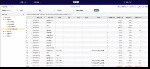 干货 云进销存erp软件大数据智能驾驶舱 商品分析详解